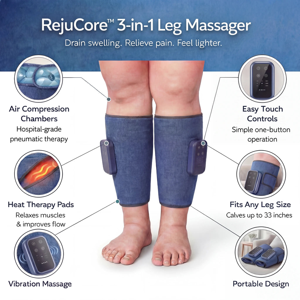 RejuCore™ 3-in-1 Leg Massager - Relief for Swelling & Poor Circulation